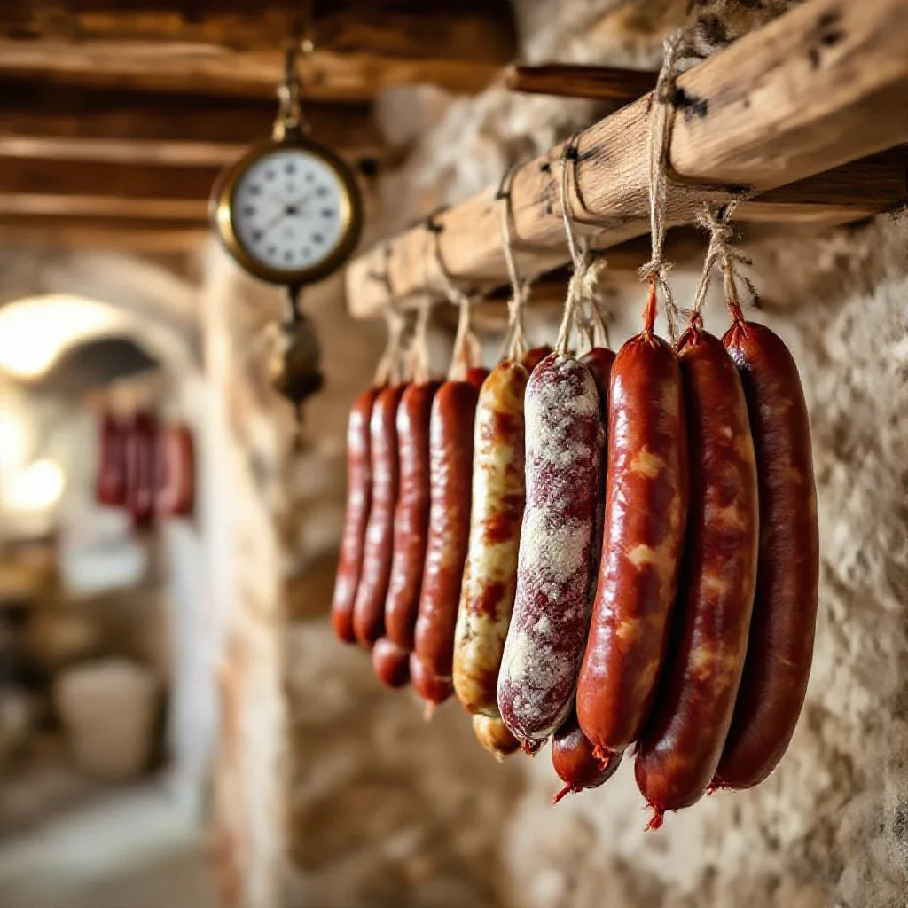 quelle température pour faire sécher des saucissons ?