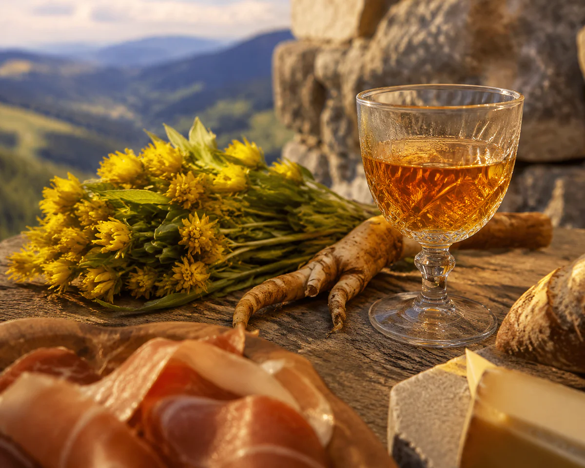 L&rsquo;apéritif auvergnat dépasse largement la seule liqueur de gentiane jaune