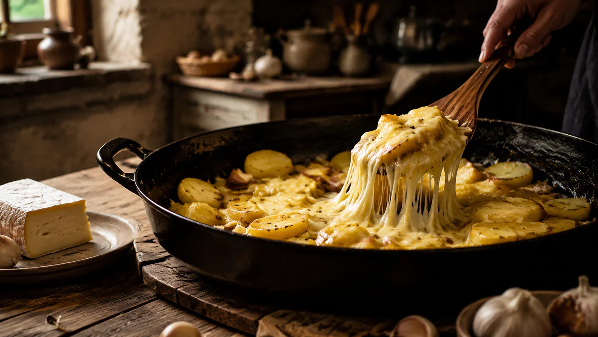 recette de truffade auvergnate : comment faire filer la tome fraîche ?