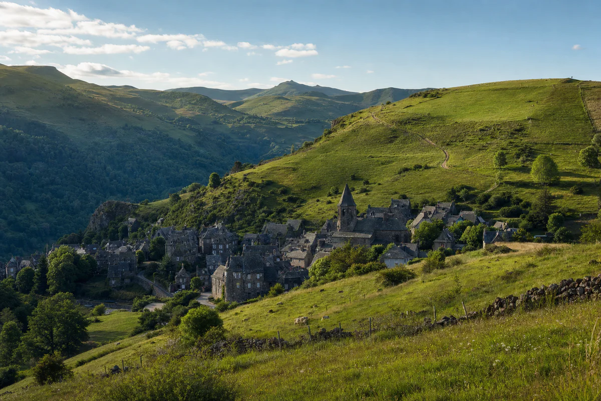 Salers altitude révèle pourquoi le village ne résume pas le relief du Cantal