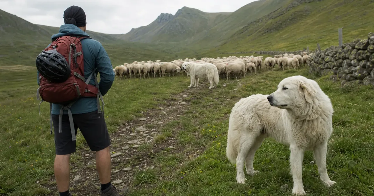 À vélo ou à pied, comment contourner les chiens de protection des troupeaux ?