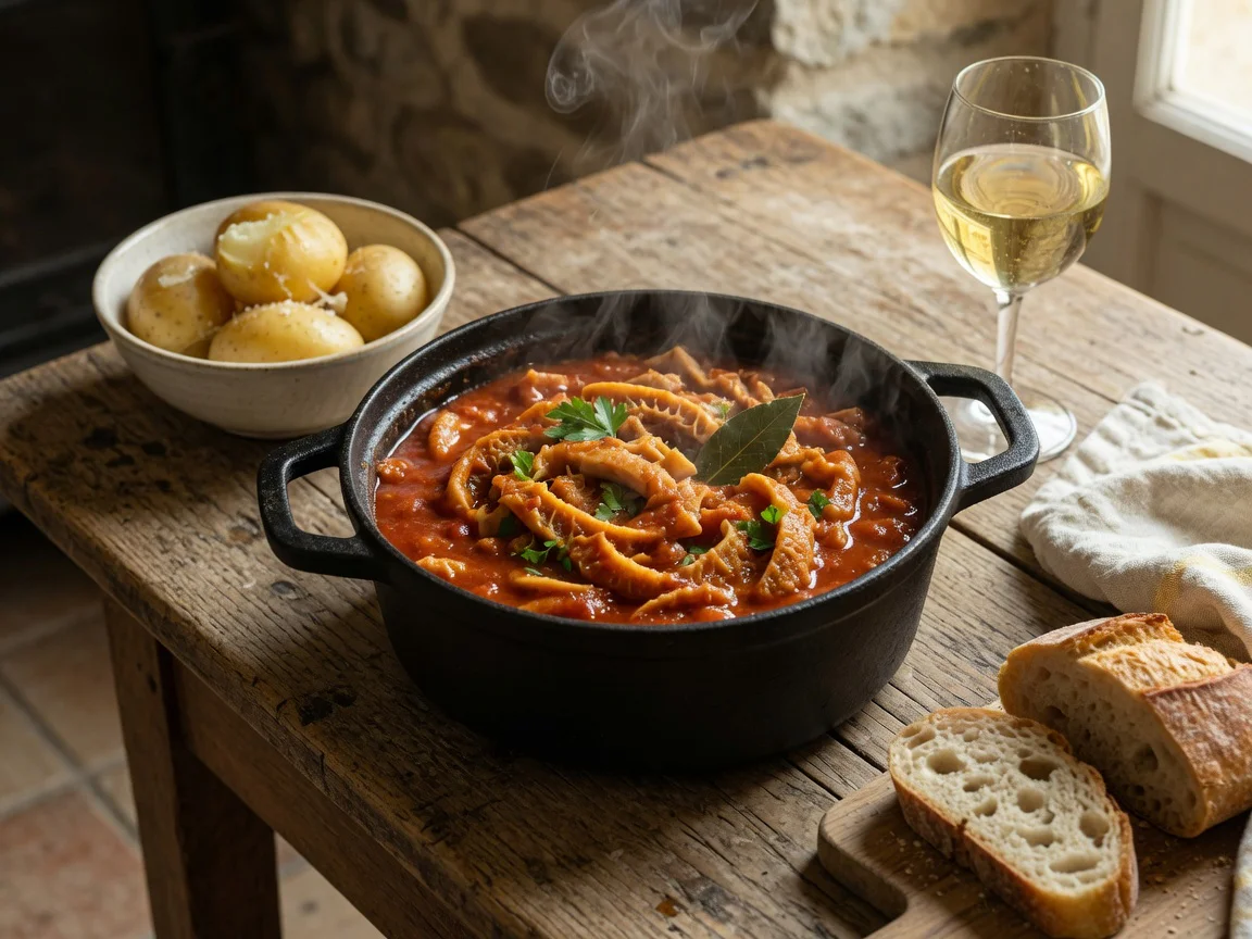 Recette tripes tomate réussie grâce à une cuisson douce et une sauce bien liée