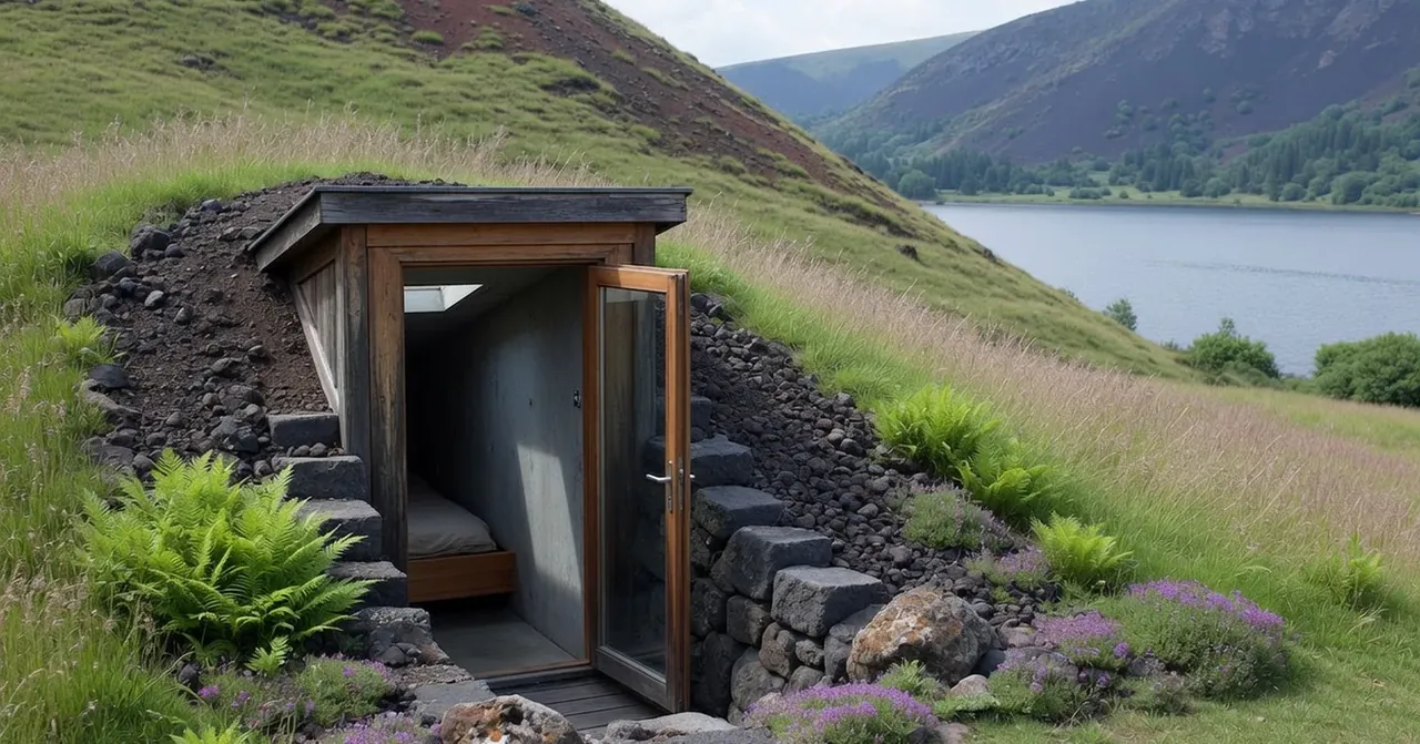 Près du lac Chambon, une chambre semi-enterrée pour échapper aux nuits chaudes